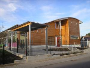 Eingangsbereich Kita-Gebäude Eingangsbereich Kita-Gebäude